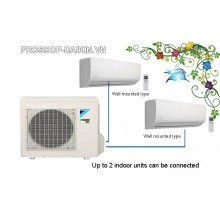 Cụm máy lạnh Multi Daikin 2HP - 3MKM52RVMV+CTKM25RVMV (2 cái) DL Treo tường