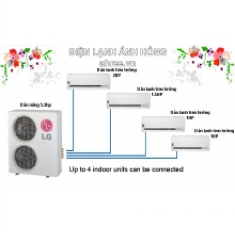Cụm máy lạnh Multi LG 5.5HP - A5UQ48GFA0 + (02)AMNQ09GSJA0 + (01) AMNQ12GSJA0 + (01) AMNQ18GSKA0 (DL